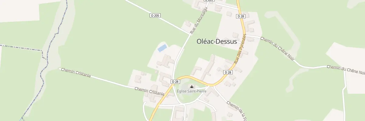 Plan du 25 Rue du Montaigu à Oléac-Dessus