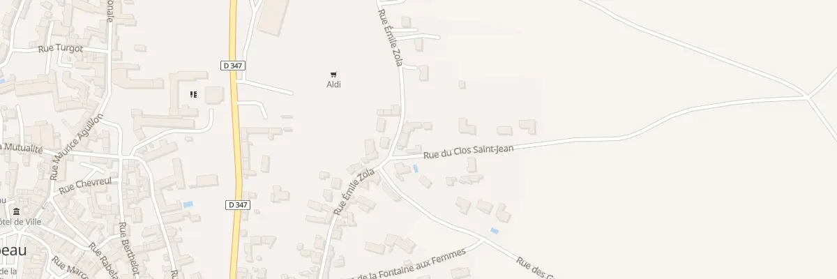 Plan du 16 Rue Emile Zola à Mirebeau