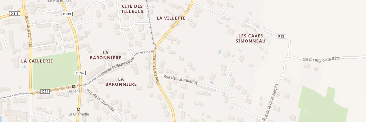 Plan du 6B Rue des Granderies à Beaumont-en-Véron