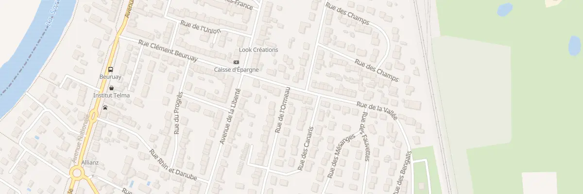 Plan du 10 Rue de la Vallée à Arnage