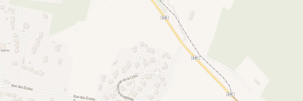 Plan du 10 Res Champ de la Croix à Puymoyen
