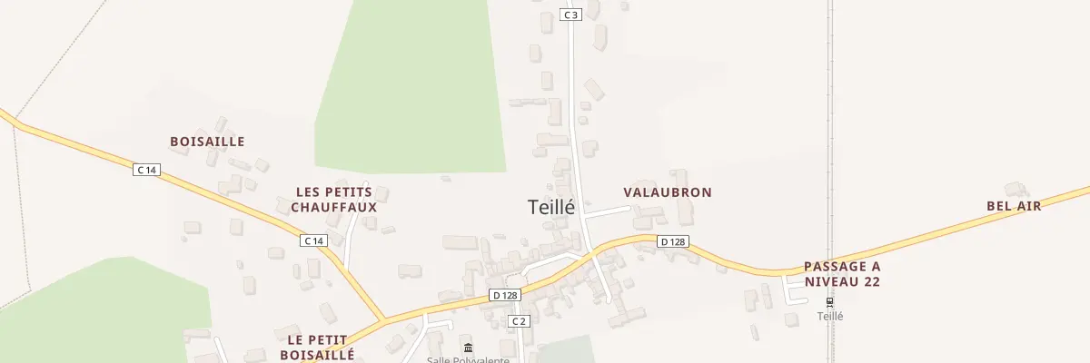 Plan du 11 Rte de Luce à Teillé