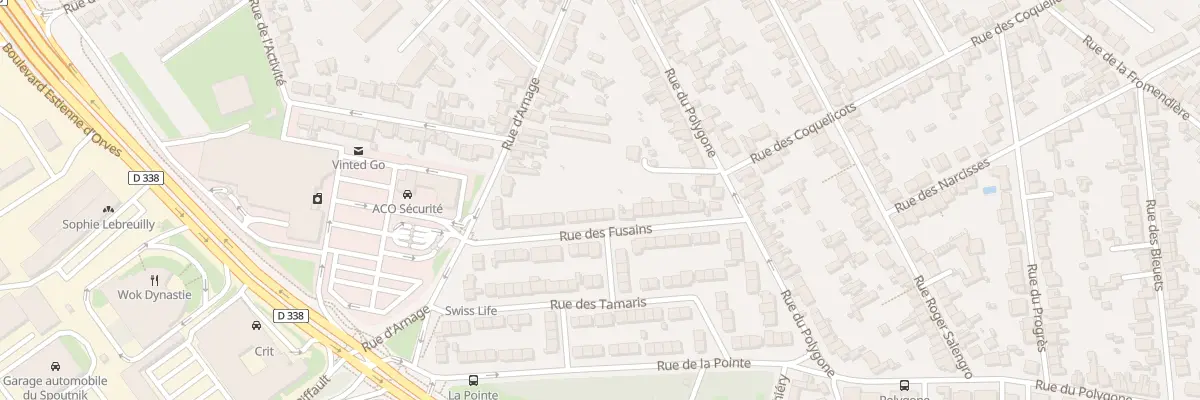 Plan du 22 Rue des Fusains au Mans