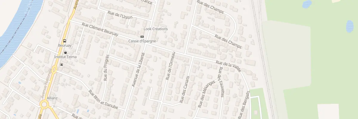 Plan du 12 Rue de la Vallée à Arnage