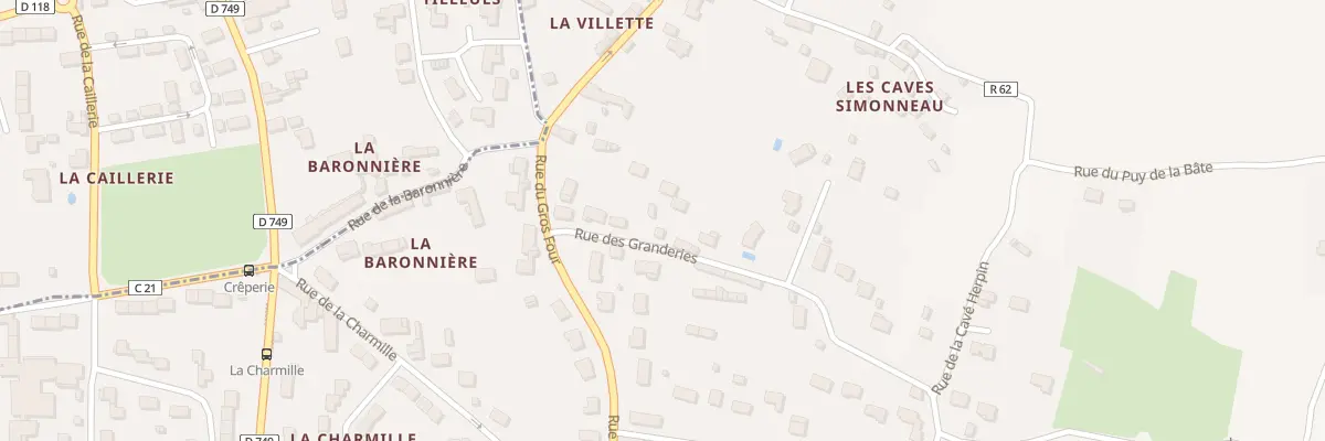 Plan du 6 Rue des Granderies à Beaumont-en-Véron