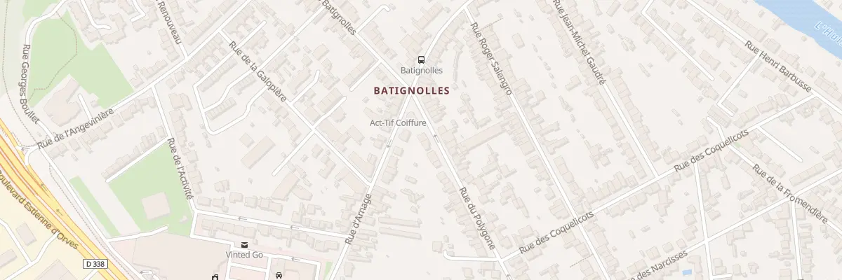 Plan du 6 Rue du Polygone au Mans