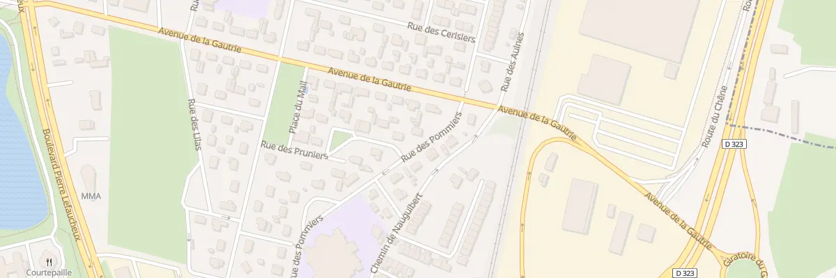 Plan du 9 Rue des Pommiers à Arnage
