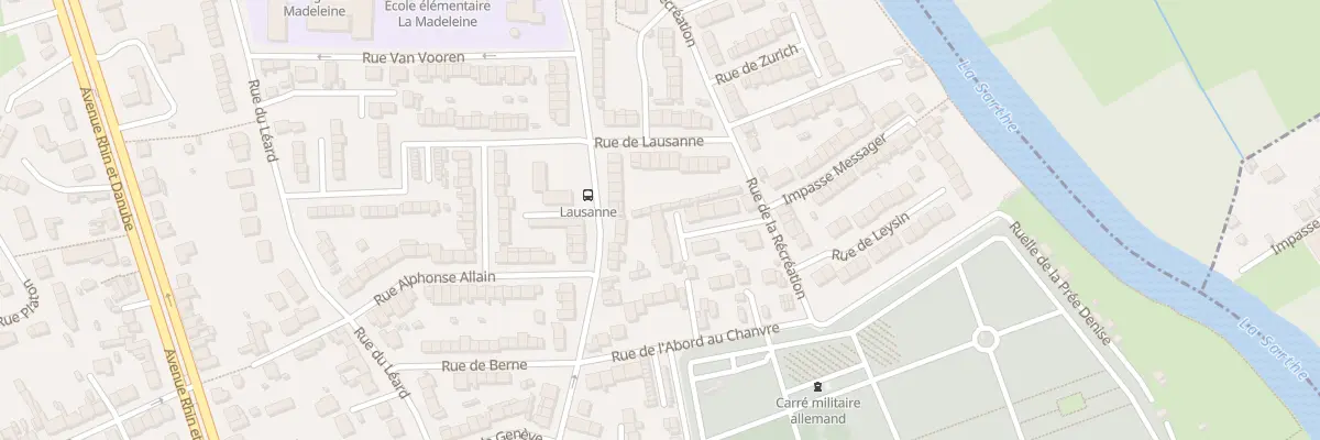 Plan du 17 Rue de Montreux au Mans