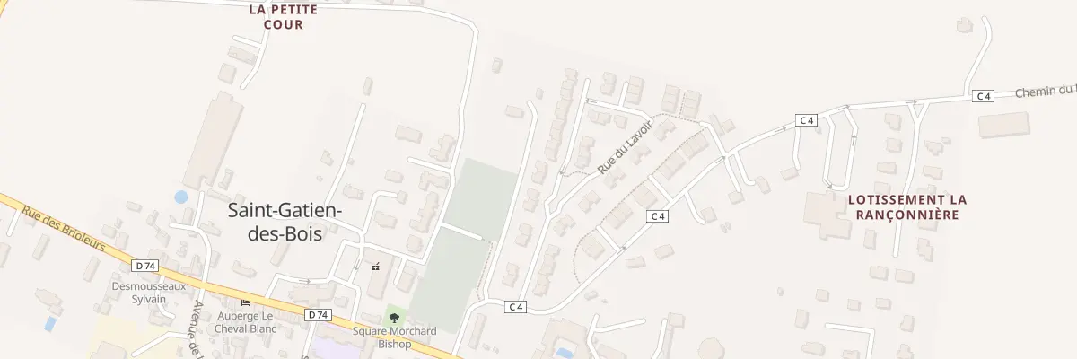 Plan du 74 Rue du Lavoir à Saint-Gatien-des-Bois