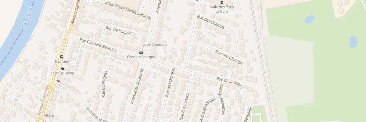 Plan du 9 Rue de la Vallée à Arnage