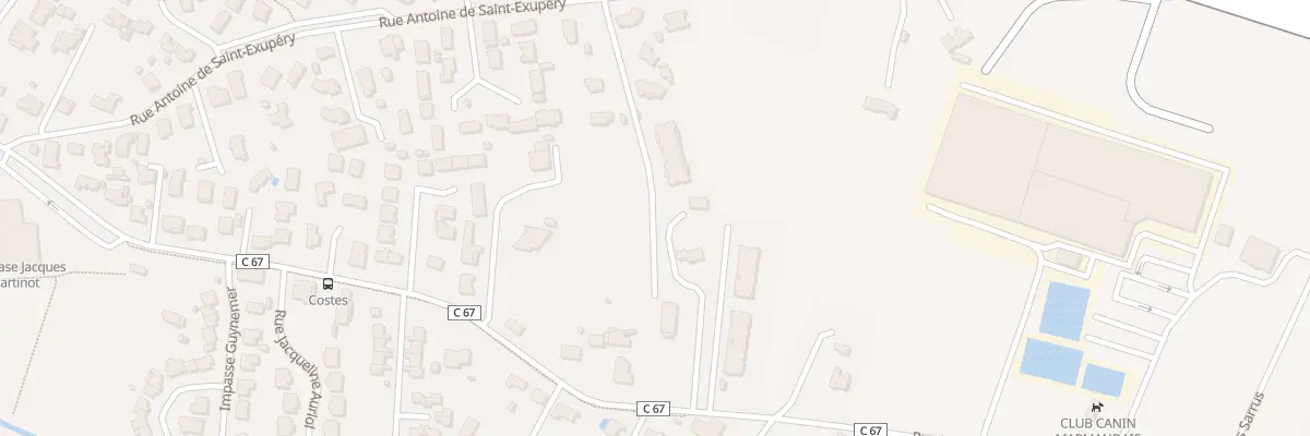 Plan du 38A Rue A de Saint Exupery à Marmande