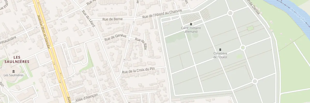 Plan du 23 Rue de Bale au Mans