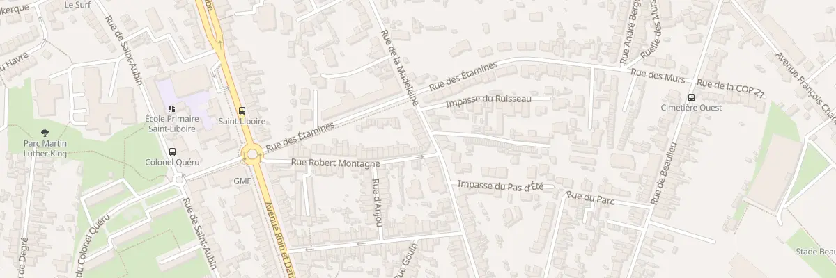 Plan du 95 Rue de la Madeleine au Mans