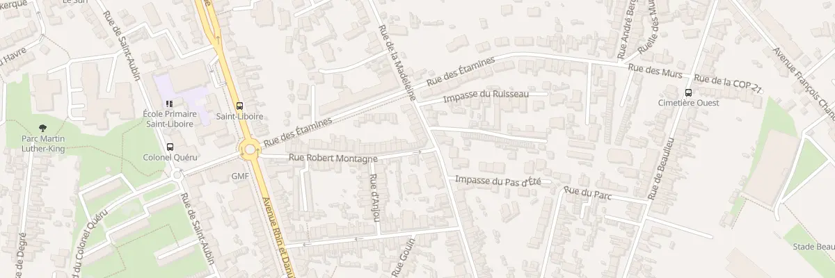 Plan du 93 Rue de la Madeleine au Mans