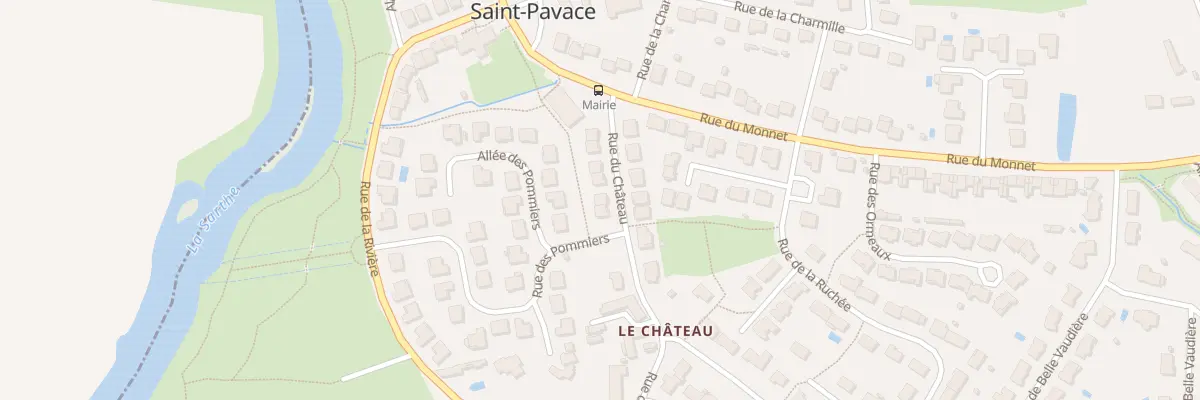 Plan du 10 Rue de Chateau à Saint-Pavace