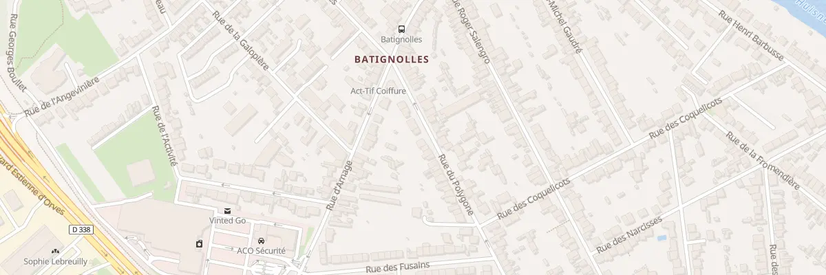 Plan du 14 Rue du Polygone au Mans