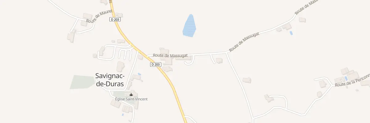 Plan du 130 Rte de Massugat à Savignac-de-Duras