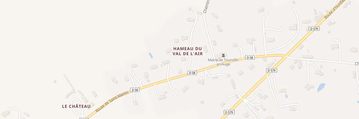 Plan du 12 Rte de St Martin Cd 58 à Tourville-en-Auge