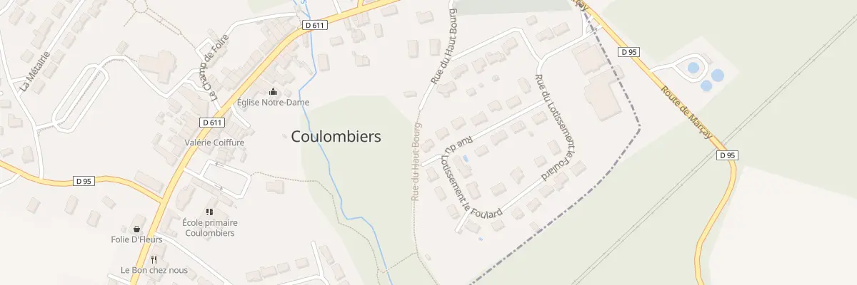 Plan du 13 Lot Le Foulard à Coulombiers