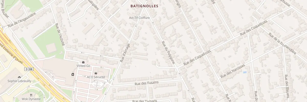 Plan du 22 Rue du Polygone au Mans