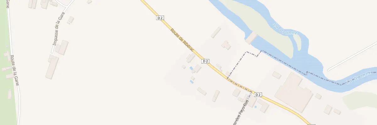 Plan du 22 Rte de Riberac à Laprade