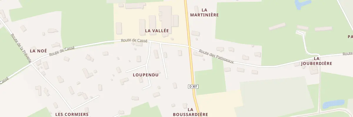Plan du 5400 Loupendu à Pontvallain