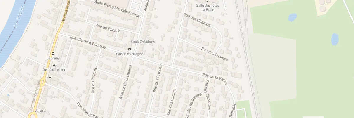 Plan du 11 Rue de la Vallée à Arnage