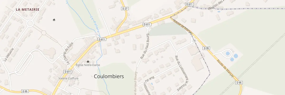 Plan du 2 Rue du Haut Bourg à Coulombiers