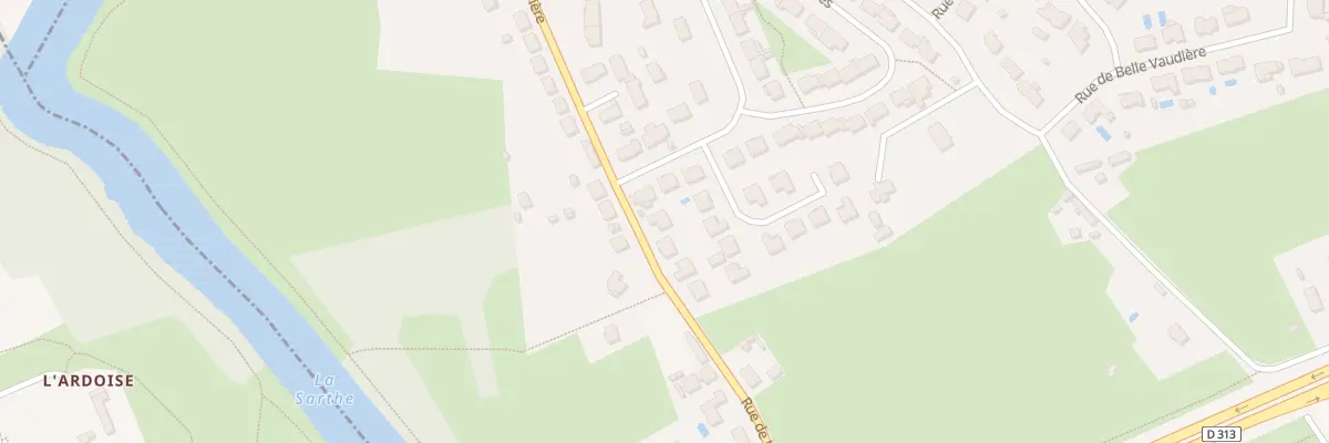 Plan du 57 Rue de la Riviere à Saint-Pavace