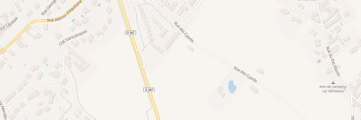 Plan du 3 Rue des Cyprès à Mirebeau