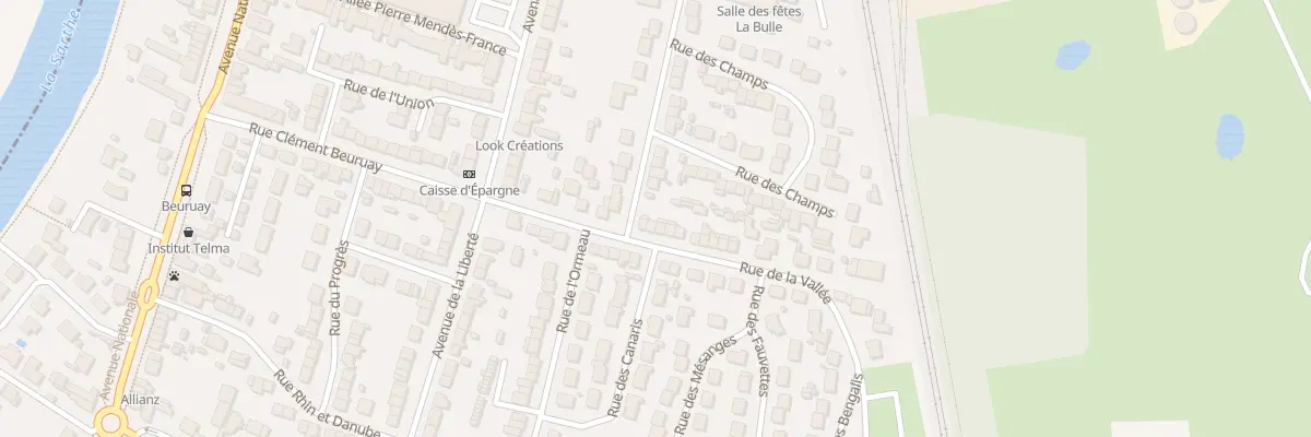 Plan du 13 Rue de la Vallée à Arnage