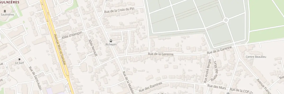 Plan du 54 Rue de la Garenne au Mans