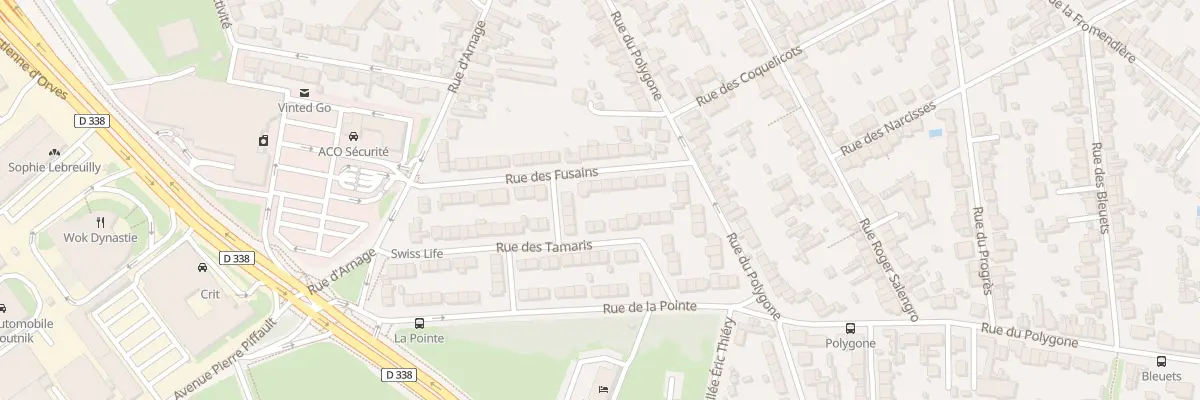 Plan du 15 Rue des Fusains au Mans