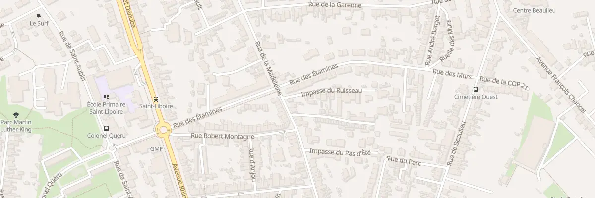 Plan du 94 Rue de la Madeleine au Mans