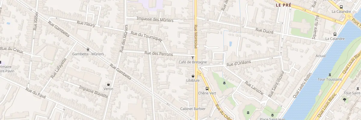 Plan du 6 Rue des Perrons au Mans