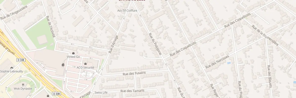 Plan du 32 Rue du Polygone au Mans
