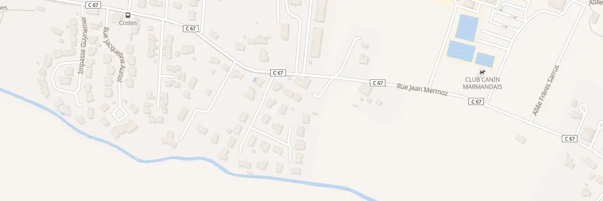 Plan du 64 Rue Jean Mermoz à Marmande