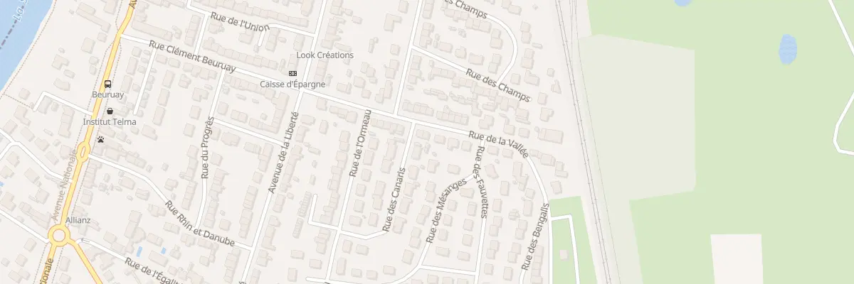 Plan du 22 Rue de la Vallée à Arnage