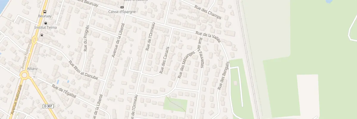 Plan du 8 Rue des Mésanges à Arnage