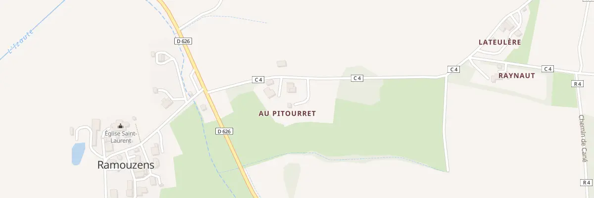 Plan du 176 Rte de Courrensan à Ramouzens
