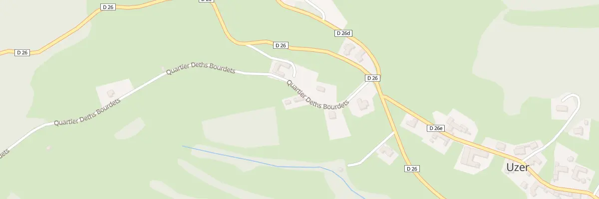 Plan du 5 Qua Deths Bourdets à Uzer