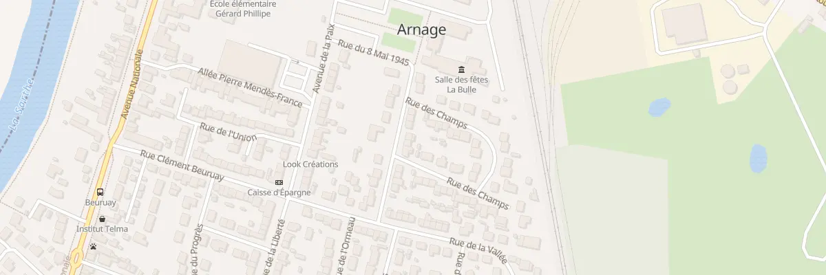 Plan du 14 Rue du 8 Mai 1945 à Arnage