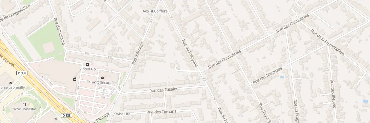 Plan du 34 Rue du Polygone au Mans