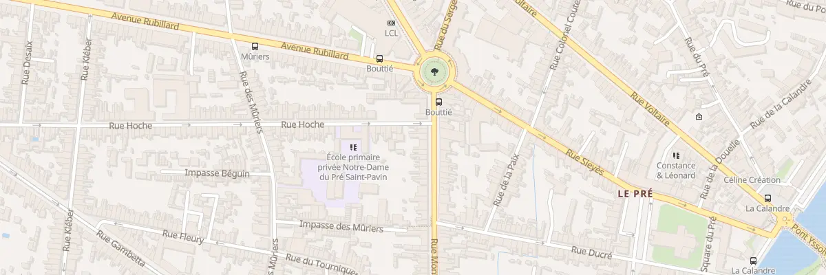 Plan du 85 Rue Montoise au Mans