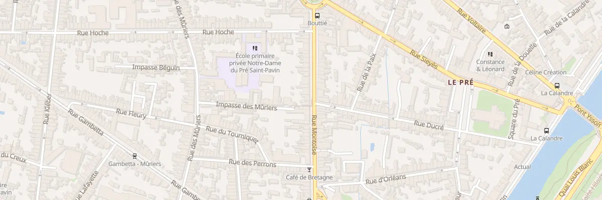 Plan du 61 Rue Montoise au Mans