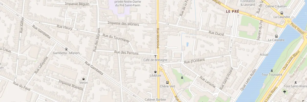 Plan du 35 Rue Montoise au Mans