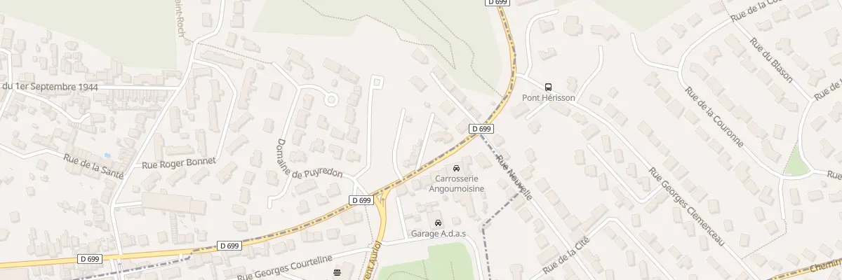 Plan du 232T Rue de Montbron à Angoulême