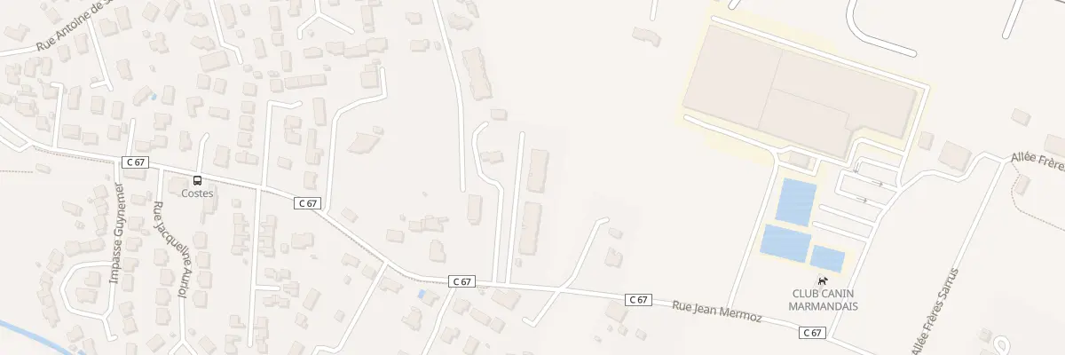 Plan du 67 Rue Jean Mermoz à Marmande