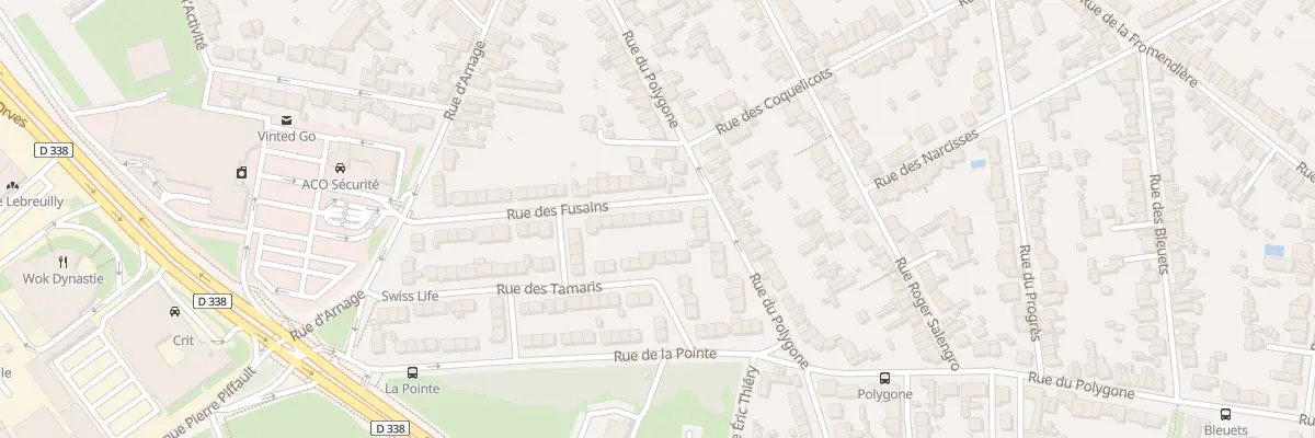 Plan du 7 Rue des Fusains au Mans