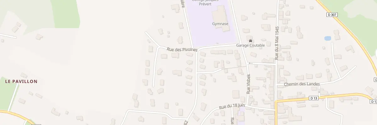 Plan du 13 Rue du 19 Mars 1962 à Pontvallain